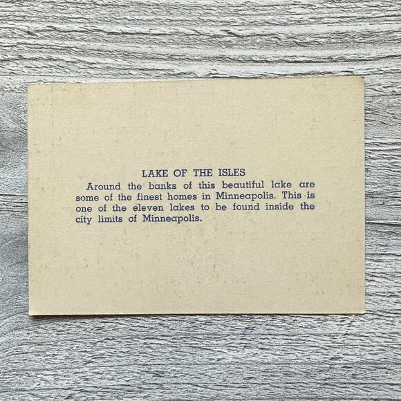 Lake of the Isles Mini Postcard - Picture 4 of 4